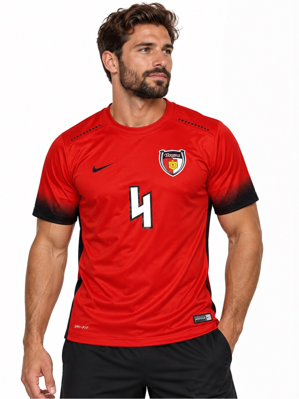 Nike Dri-fit Premier Club Dallas Texans
Soccer Jersey Size size Medium Red #4